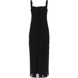 Dolce & Gabbana Jersey und Spitzen -Maxi -Kleid