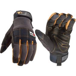 Wells Lamont Men's Fx3 Synthetic Palm hi Dexterity Velcro Gloves Black