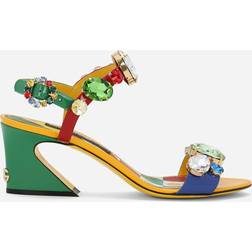 Dolce & Gabbana Patent Leather Sandals multicolour