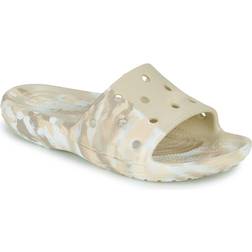 Crocs Classic Marbled Slide - Bone/Multi