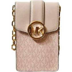 Michael Kors Carmen Small Logo Smartphone Crossbody Bag - Dake Powder Blush