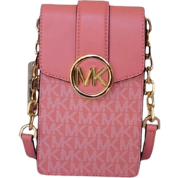 Michael Kors Carmen Small Logo Smartphone Crossbody Bag - Grapefruit