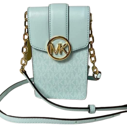 Michael Kors Carmen Small Logo Smartphone Crossbody Bag - Fair Aqua