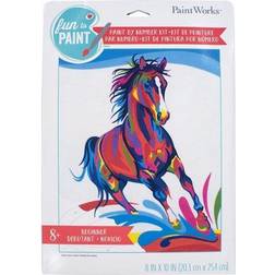 Dimensions pencil works color by number kit 8"x10"-colorful horse
