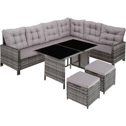 tectake Garden rattan Barletta Outdoor Lounge Set