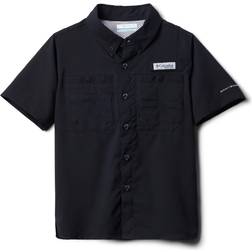 Columbia Boy's PFG Tamiami Short Sleeve Shirt - Black