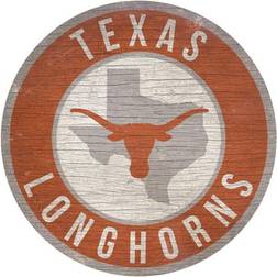 Fan Creations Texas Longhorns Circle State Sign