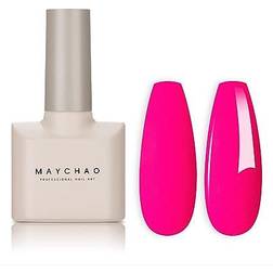 MAYCHAO Gel Nail Polish Hot Pink 0.5fl oz