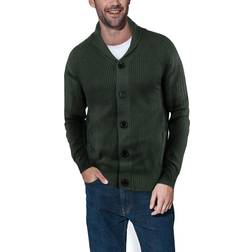 XRay Men's Shawl Collar Cardigan Olive Olive