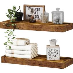 QEEIG Farmhouse Decor Small Wall Shelf 15.7" 2