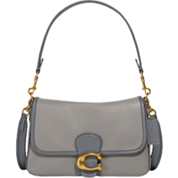 Coach Soft Tabby Shoulder Bag In Colorblock - Dove Grey/Multi