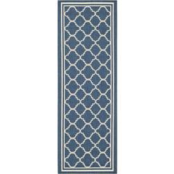 Safavieh Courtyard Beige, Blue 27x120"