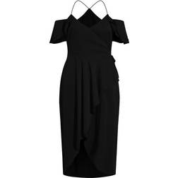 City Chic Elegant Maxi Dress Plus Size - Black