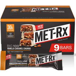 MET-Rx Big 100 Colossal Protein Bars, Vanilla Caramel Churro