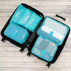 Miami CarryOn Packing Cubes Luggage Organizer Kit