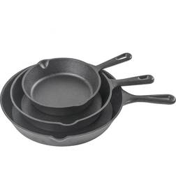 Commercial Chef Cast Iron Skillet Cookware Set