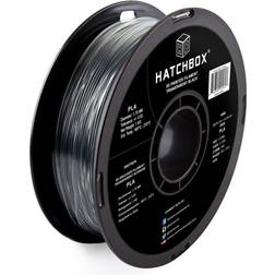 Hatchbox pla 1.75 mm 3d printer filament in transparent black, 1kg spool