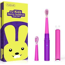 Fairywill Kids electric toothbrush rabbit character rechargeable 3 modes, 2 head