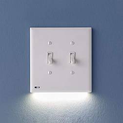 SnapPower Switchlight Double-Gang Toggle White