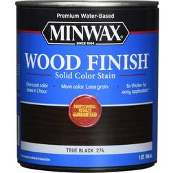 Minwax Wood Finish Solid True Water-Based Wood Stain 1 Black