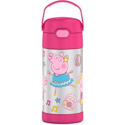 Thermos Kids Stainless Steel Vacuum Insulated Funtainer straw bottle Peppa Pig 12oz