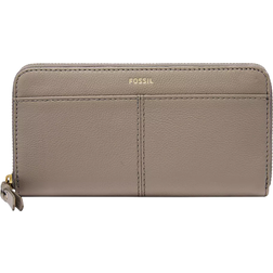 Fossil Tara Zip Clutch - Greystone