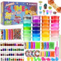 DIY 126 pcs slime making kit for girls boys birthday idea for kids age 5