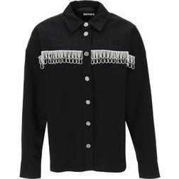 ROTATE Birger Christensen Crystal Shirt Jacket Black