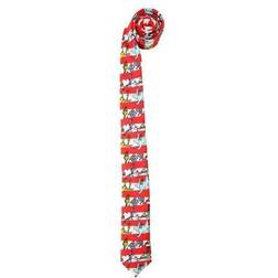 Dr. Seuss Characters & Stripes Adult Necktie Red/White