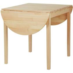 Homcom Drop Leaf for Small Spaces Natural Wood Finish Dining Table 31.5x55"