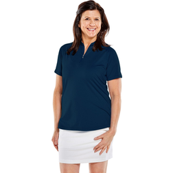 Storm Creek Women's Visionary Collarless Zip Polo Navy