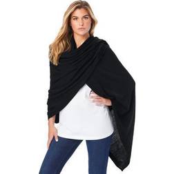 Women's Oversized Shawl by Accessories For All in Black
