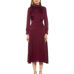 Alexia Admor Brooklyn Midi Dress - Cranberry