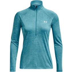 Under Armour Women's Tech Twist ½ Zip Top - Glacier Blue/White/Metallic Silver