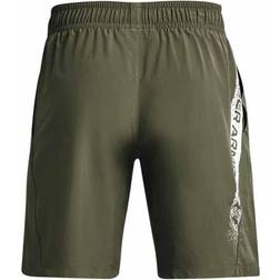 Under Armour Mens Woven Graphic Shorts Olive XL, Colour: Green