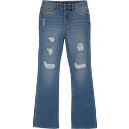 Hudson Girl's High-Rise Flare Jeans - True Blue