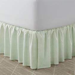 Laura Ashley Classic Ticking Valance Sheet Green (190.5x99.1)