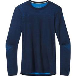 Smartwool IntraKnit Merino 200 Crew Top - Deep Navy/Laguna Blue