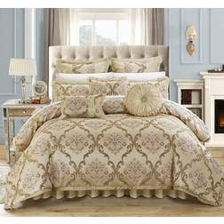 Chic Home Aubrey Bedspread Beige (279.4x243.8)