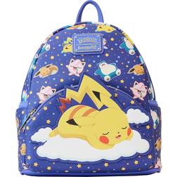 Loungefly Pokemon Sleeping Pikachu and Friends Mini-Backpack blue