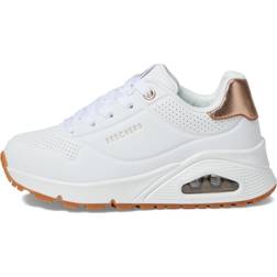 Skechers Girl's Uno Gen1 Shimmer Away White Synthetic