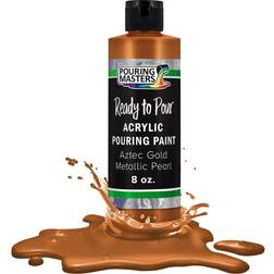 Pouring masters aztec gold metallic pearl 8oz bottle water-based acrylic paint