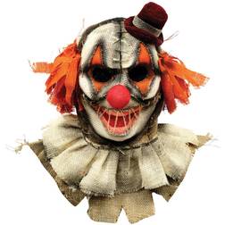 Horror-Shop Clown vogelscheuchen maske als kostümzubehör