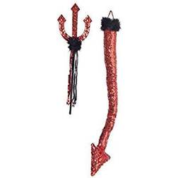 Party City Pitchfork and Tail Halloween Costume Accessory for Adults