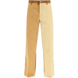 Marni x Carhartt colour-block panelled trousers men Cotton Neutrals