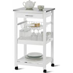 Costway Compact Kitchen Island Cart Trolley Table