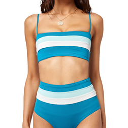 L*Space Rebel Stripe Bikini Top - Mediterranean/Cream Pool