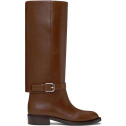 Burberry Brown Ankle Strap Boots PINE CONE BROWN IT