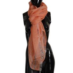 Malo Mesh Shawl Neck Wrap Fringe Women's Scarf orange