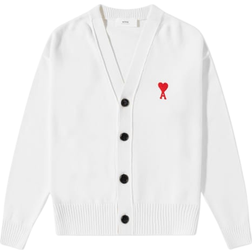 AMI Friend of Heart Cardigan - White/Red